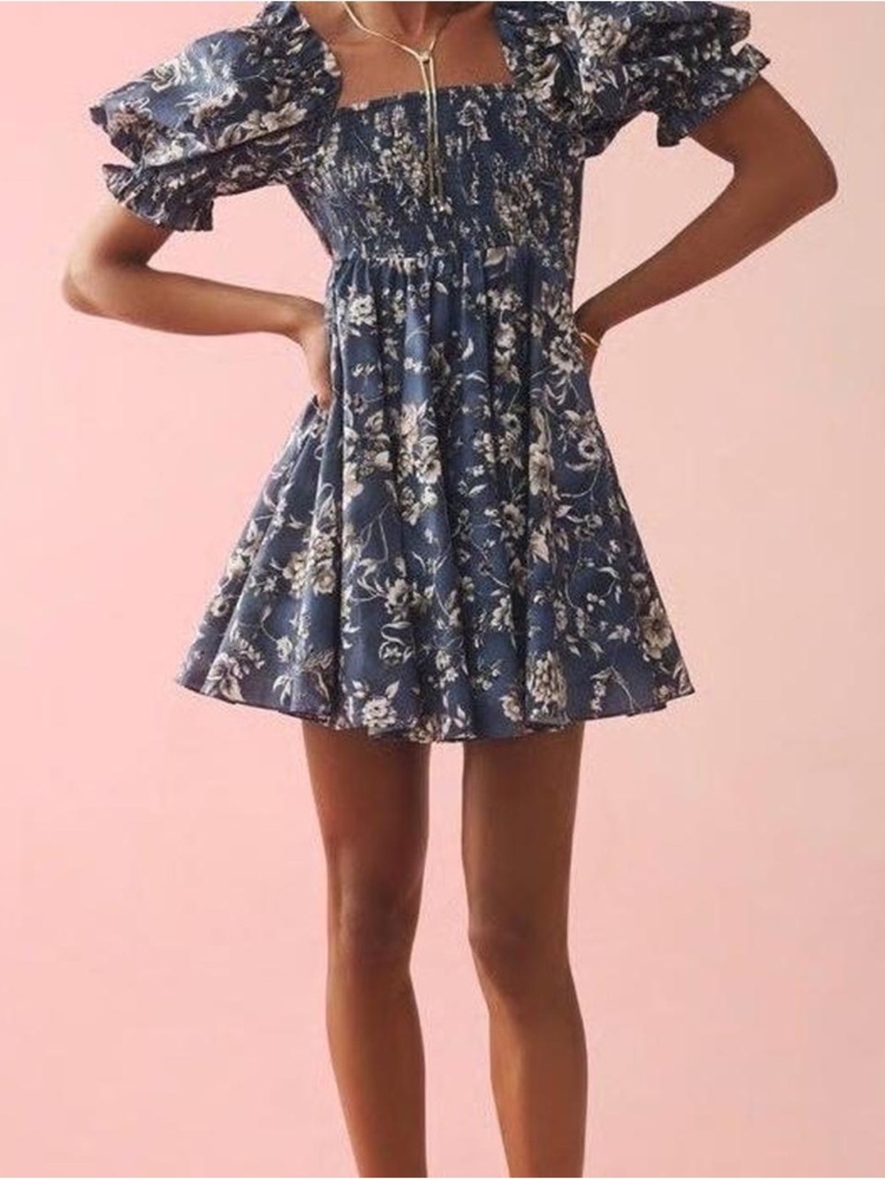 New Anthropologie Selkie Puff Sleeve Dress Size M - Picture 3 of 4